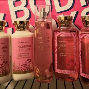Bath and Body Works Pinkberry Clouds Bundle